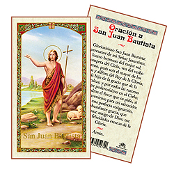 Holy Card-San Juan Bautista