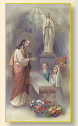 Holy Card-Sheet, Communion