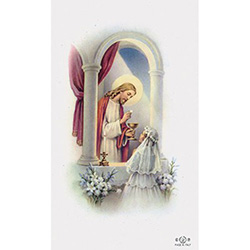 Holy Card-Sheet,  Girl Communion