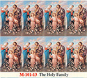 Holy Card-Sheet,  Holy Family