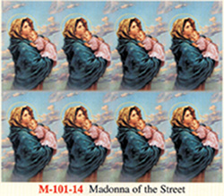 Holy Card-Sheet,  Madonna