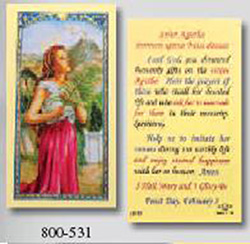 Holy Card-St Agatha