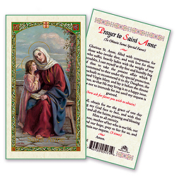 Holy Card-St Anne