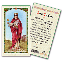 Holy Card-St Barbara