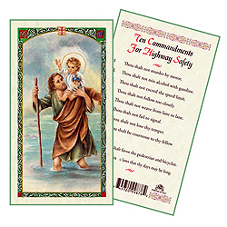 Holy Card-St Christopher