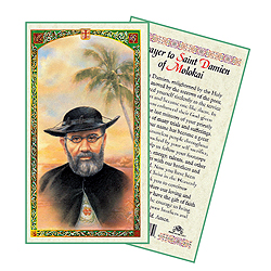 Holy Card-St Damien