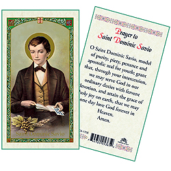 Holy Card-St Dominic Savio