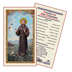 Holy Card-St Francis