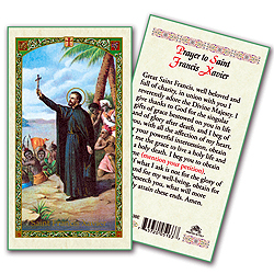 Holy Card-St Francis Xavier