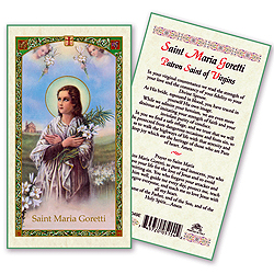 Holy Card-St Maria Goretti