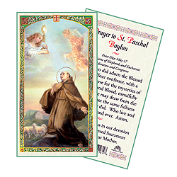 Holy Card-St Paschal Baylon