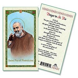 Holy Card-St Pio Pietrelcina