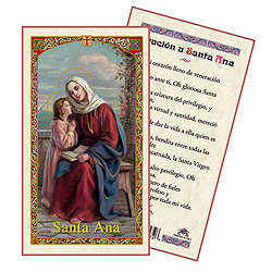 Holy Card-Sta Anna