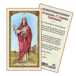 Holy Card-Sta Barbara