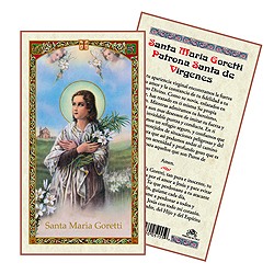 Holy Card-Sta Maria Goretti