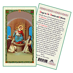 Holy Card-Sts Dominic/Catherine