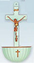 Holy Water Font-Crucifix, Luminous