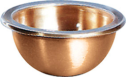 Holy Water Font Liner-Satin Bronze, 3-3/4