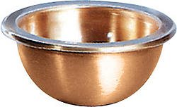 Holy Water Font Liner-Satin Bronze, 6-3/4