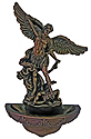 Holy Water Font-St Michael-8"Stands Or Hangs