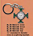 Key Chain-St Benedict, Green