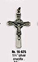Medal-Crucifix, Silver, 1-3/4