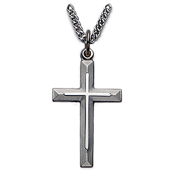 Pendant-Cross, 24" Chain