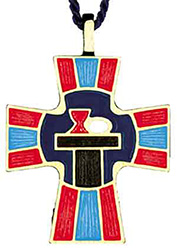 Pendant-Cross On Cord