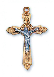 Pendant-Crucifix Two-Tone