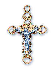 Pendant-Crucifix Two-Tone