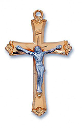 Pendant-Crucifix Two-Tone