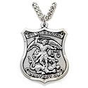 Pendant-St Michael Police, 24" Chain