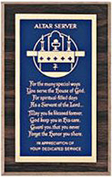 Plaque-Altar Server