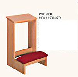 Prie Dieu-Unfinish, Uph Kneeler