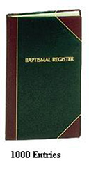 Baptism Register, 1000 Entries