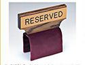 Reserved Sign-Maroon Fabric