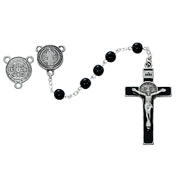 Rosary-Black, St Benedict