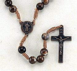 Rosary-Brown, St Benedict