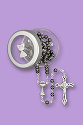 Rosary-Hematite With Box