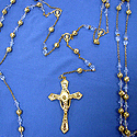 Rosary-Crystal Lasso-Gold
