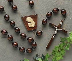 Wall Rosary-Brown